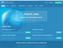 Tablet Screenshot of globalcareersfair.com